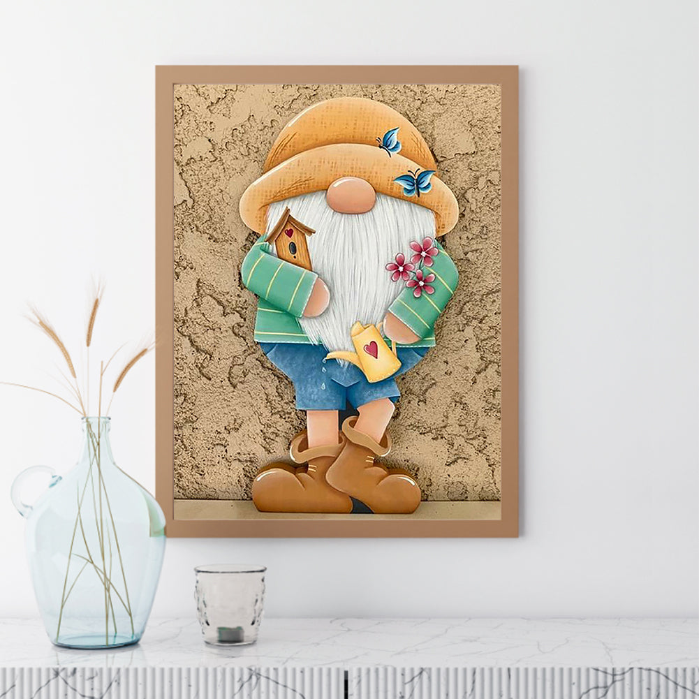 Gingerbread Man Gnome - Full Square Drill Diamond Painting 30*40CM