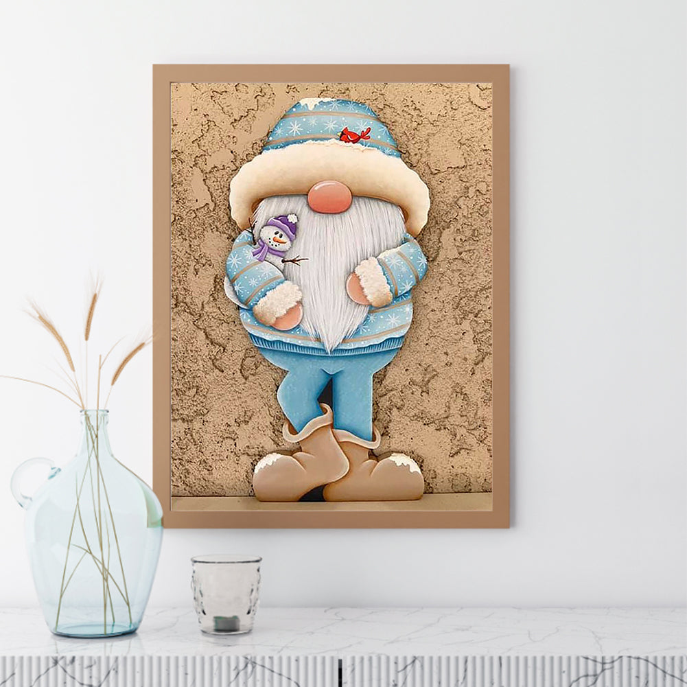 Gingerbread Man Gnome - Full Square Drill Diamond Painting 30*40CM