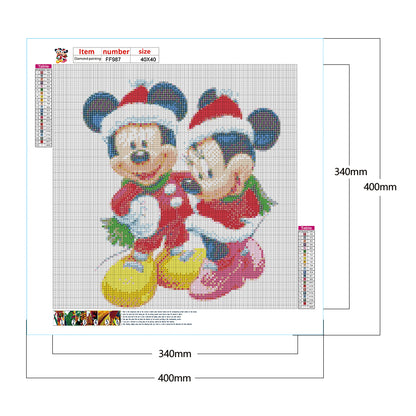 Mickey Mouse 40*40CM(Canvas) Full Square Drill Diamond Painting