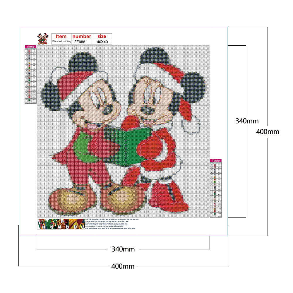 Mickey Mouse 40*40CM(Canvas) Full Square Drill Diamond Painting