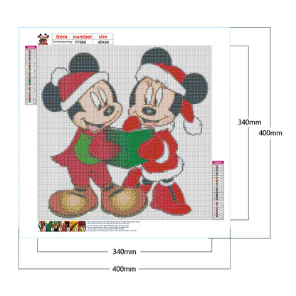 Mickey Mouse 40*40CM(Canvas) Full Square Drill Diamond Painting