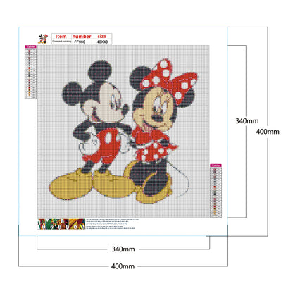 Mickey Mouse 40*40CM(Canvas) Full Square Drill Diamond Painting