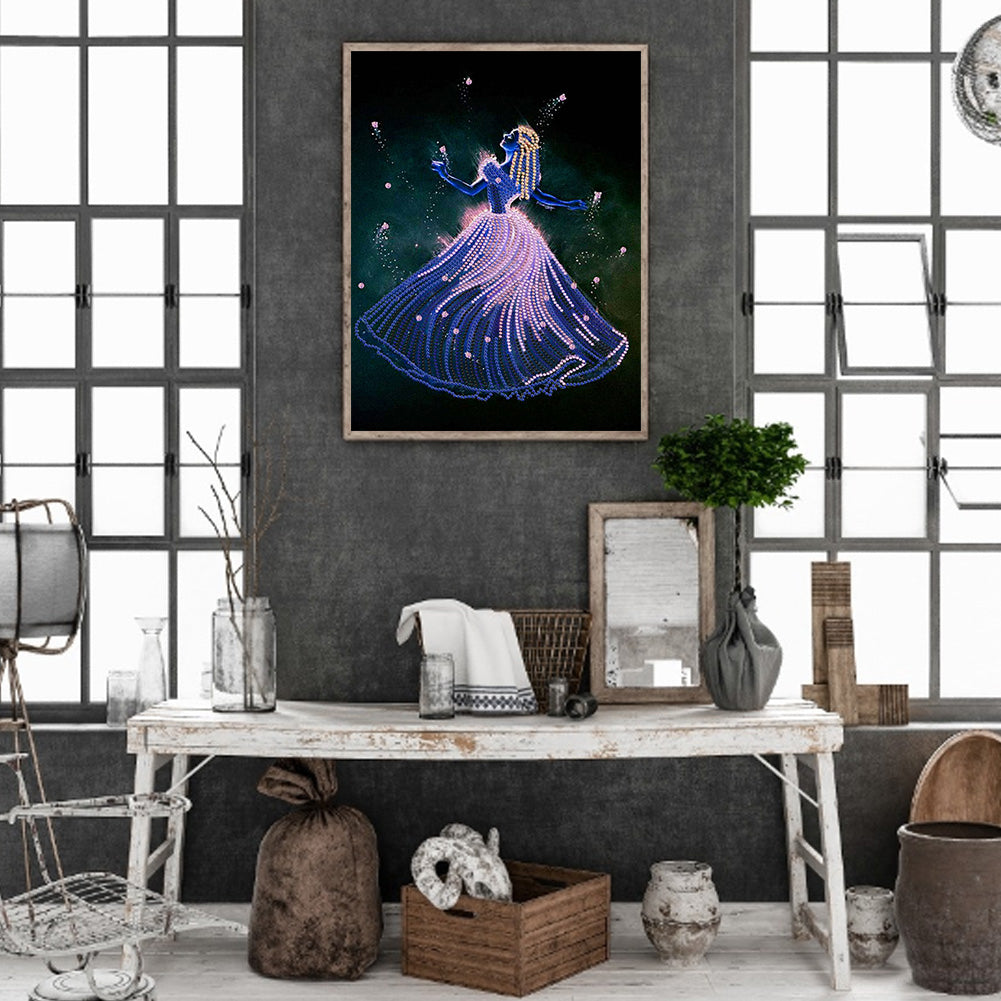 Princess Belle - Special Shaped Drill Diamond Painting 30*40CM