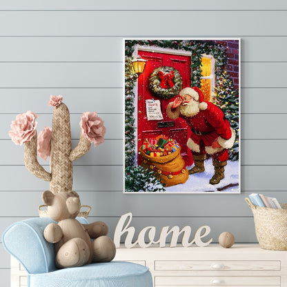 Santa Delivering Gifts - Full Round Drill Diamond Painting 30*40CM