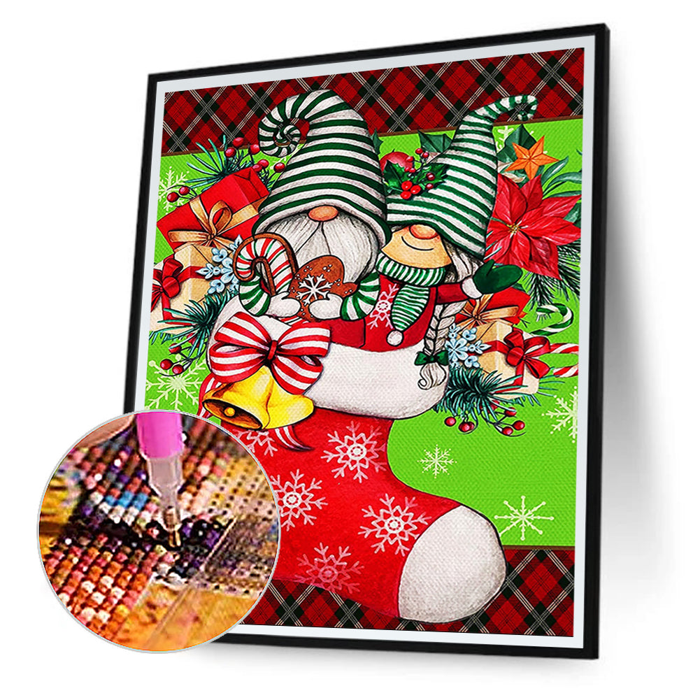 Christmas Stocking Goblins - Full Round Drill Diamond Painting 30*40CM