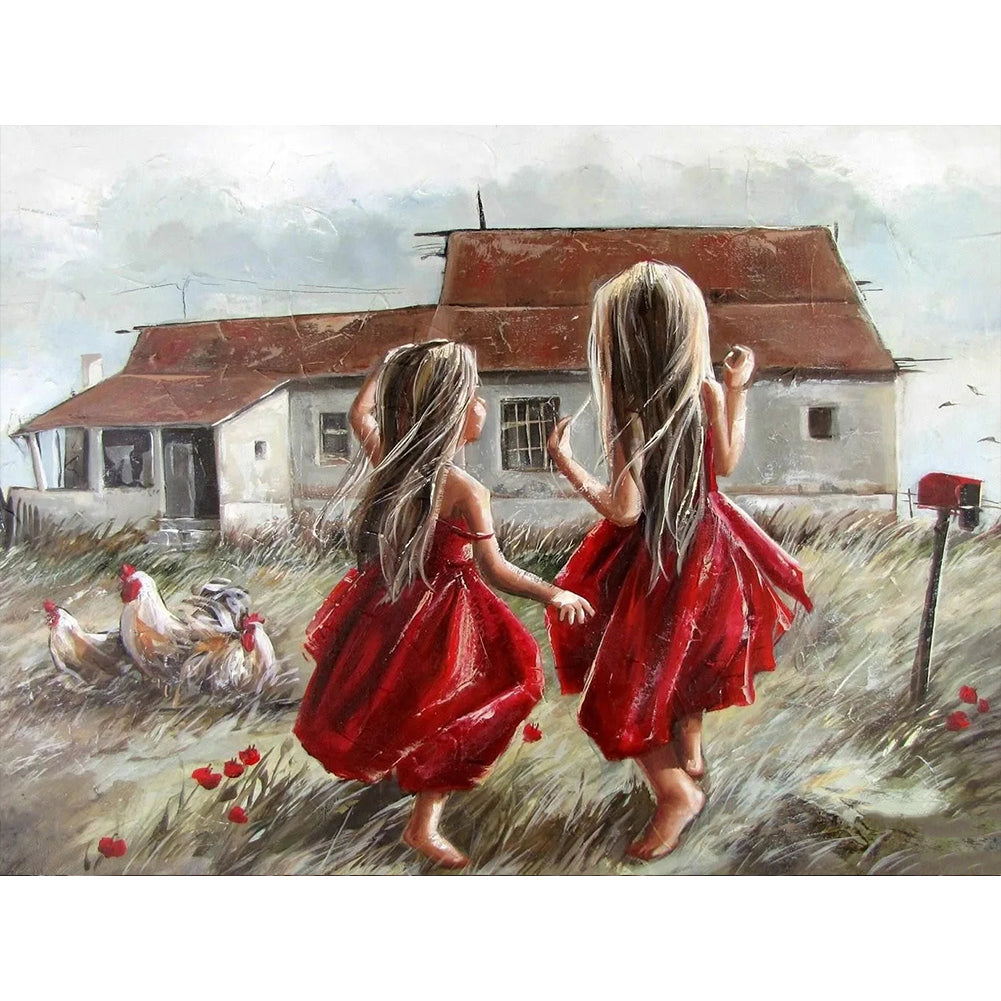 Play Children - Full Round Drill Diamond Painting 40*30CM