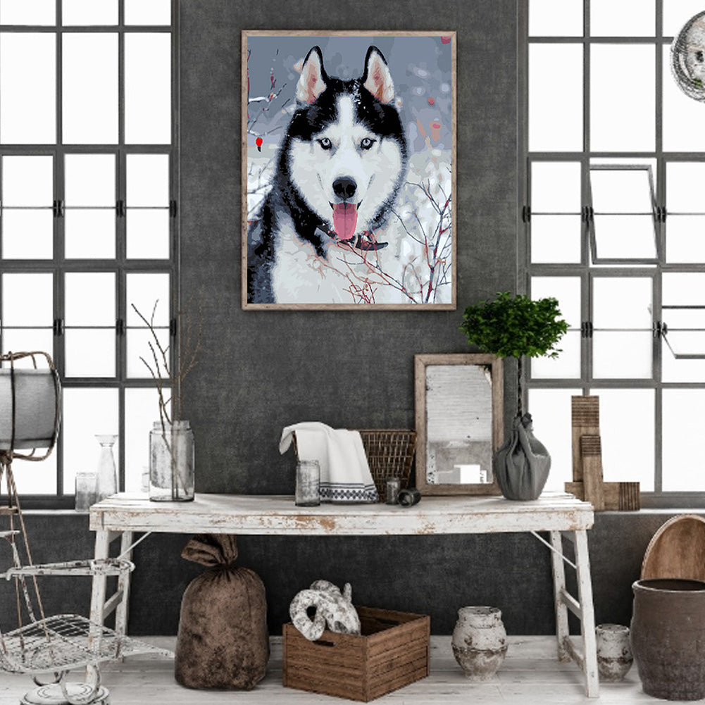 Husky - Full Round Drill Diamond Painting 30*40CM