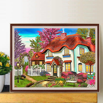 Houses - Full Round Drill Diamond Painting 50*40CM