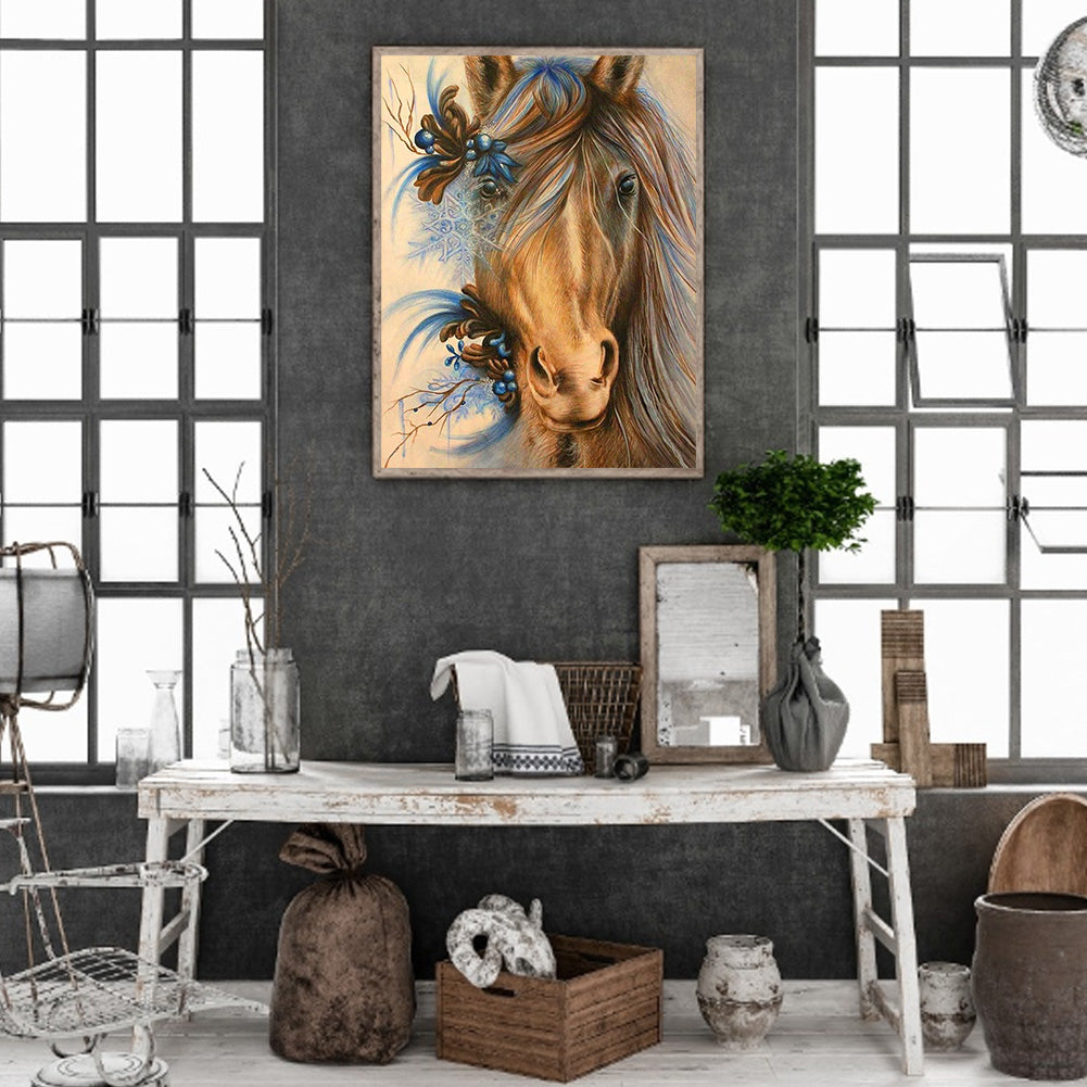 Horse - Full Round Drill Diamond Painting 40*50CM