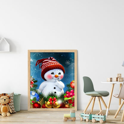 Snowman - Full Round Drill Diamond Painting 50*60CM