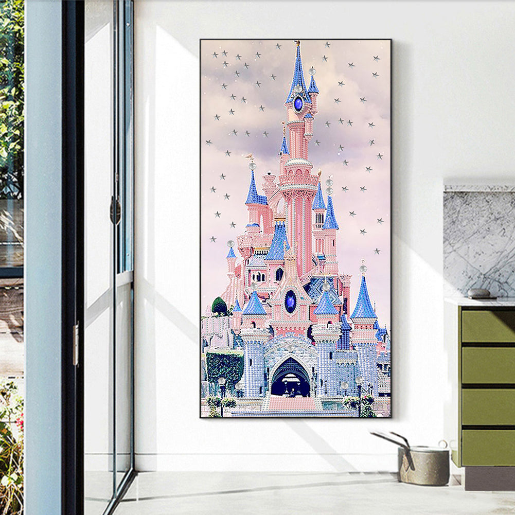 Castle - Special Shaped Drill Diamond Painting 30*60CM