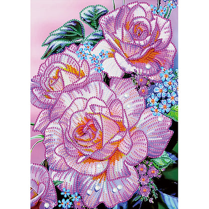 Bouquet Of Roses - Special Shaped Drill Diamond Painting 30*40CM