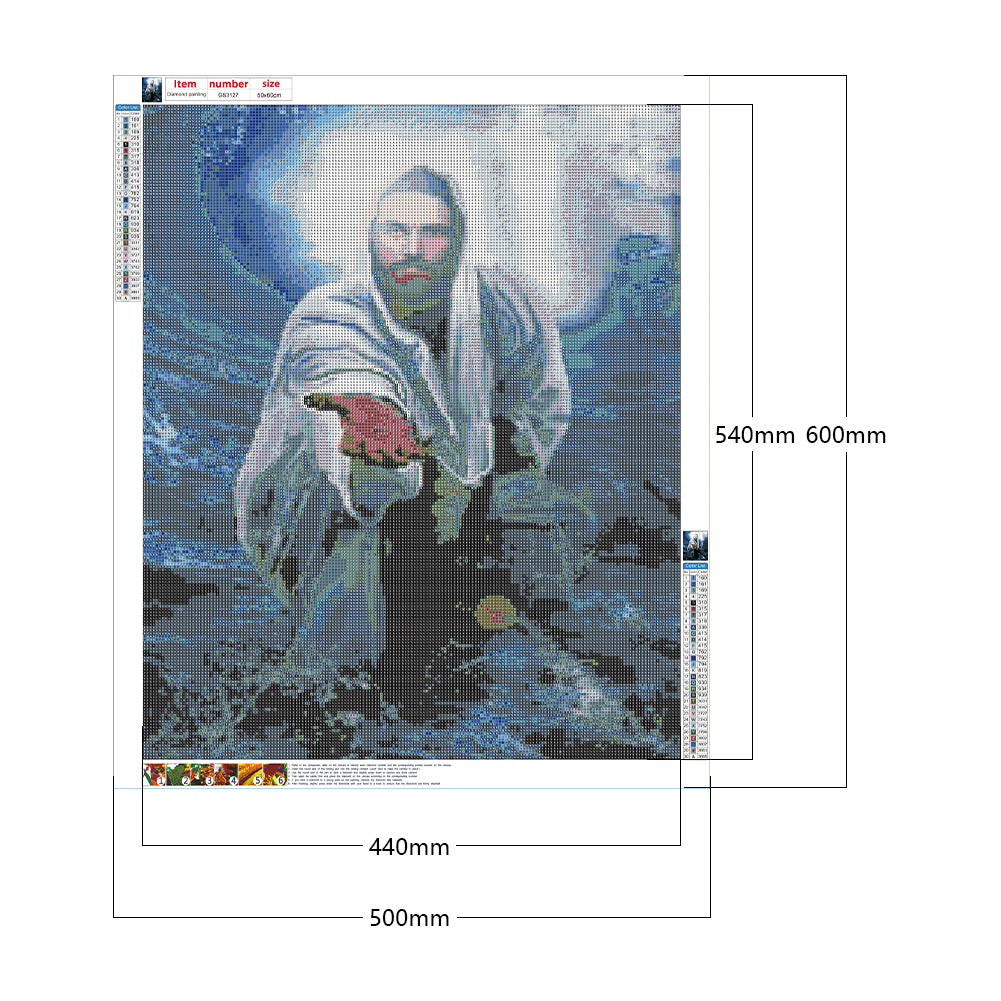 Religion - Full Square Drill Diamond Painting 50*60CM