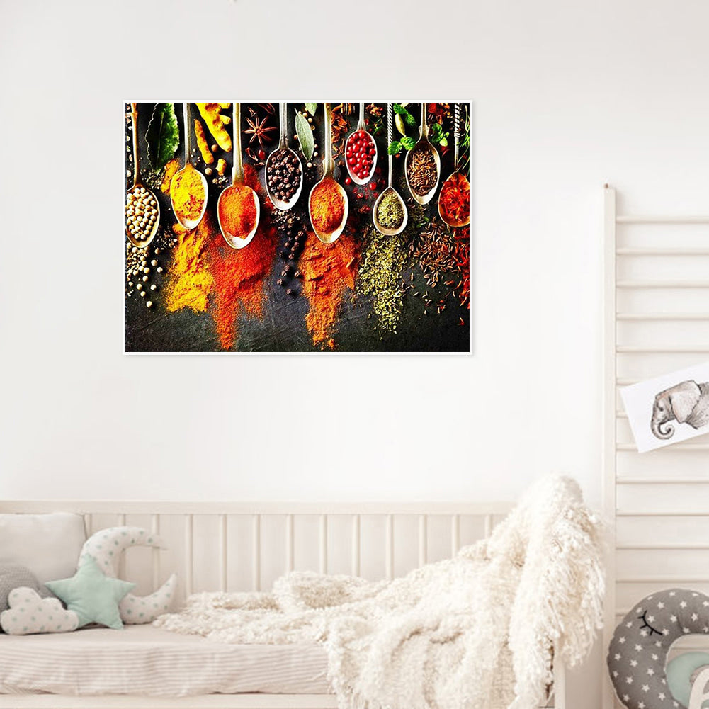 Colorful Seasoning - Full Round Drill Diamond Painting 50*40CM
