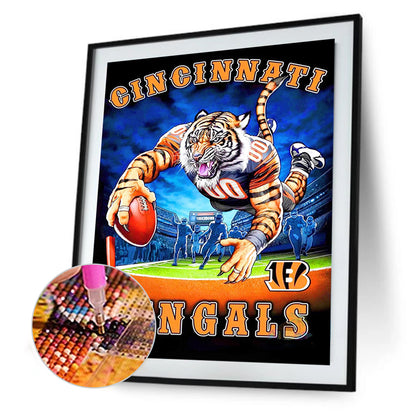 Cincinnati Bengals - Full Round Drill Diamond Painting 30*40CM