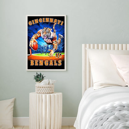 Cincinnati Tigers - Full Round Drill Diamond Painting 30*40CM