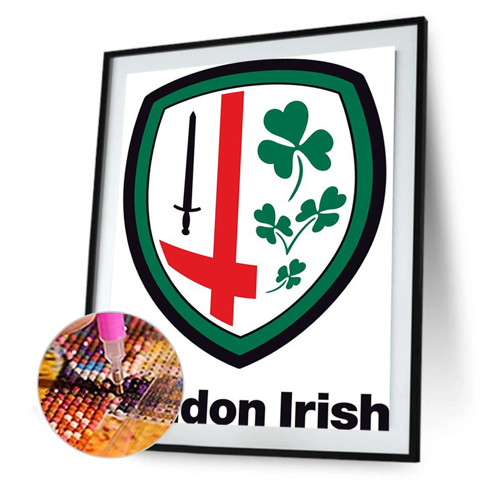 London Irish Rugby Club - Full Round Drill Diamond Painting 30*40CM