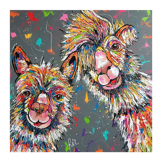 Alpaca 30*30CM(Canvas) Full Square Drill Diamond Painting