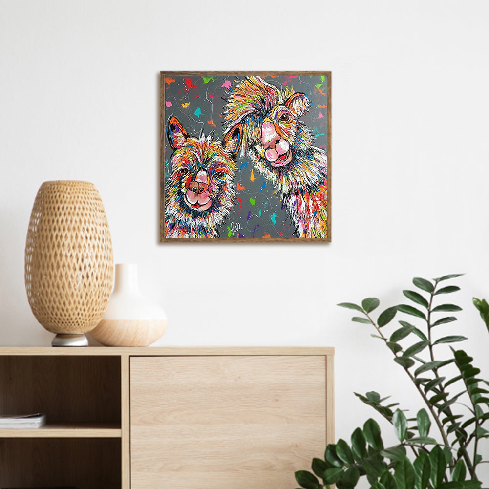 Alpaca 30*30CM(Canvas) Full Square Drill Diamond Painting