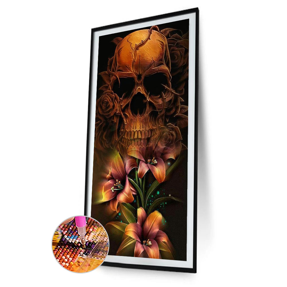 Evil Skull - Full Square Drill Diamond Painting 40*70CM