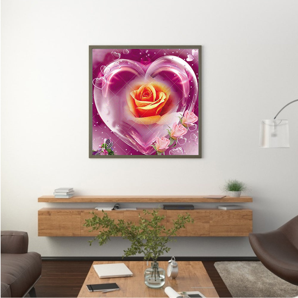 Love Rose - Full Round Drill Diamond Painting 40*40CM