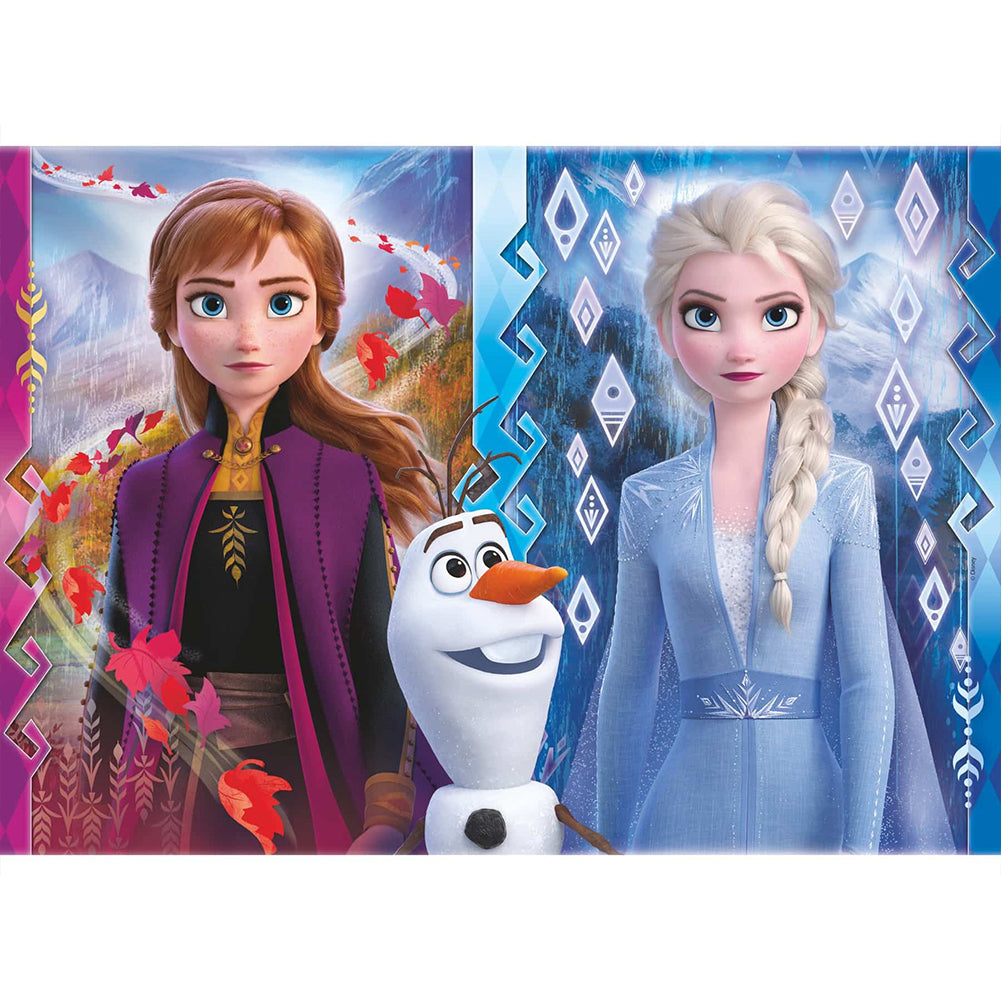 Princess Elsa Princess Anna - Full Round Drill Diamond Painting 50*40CM