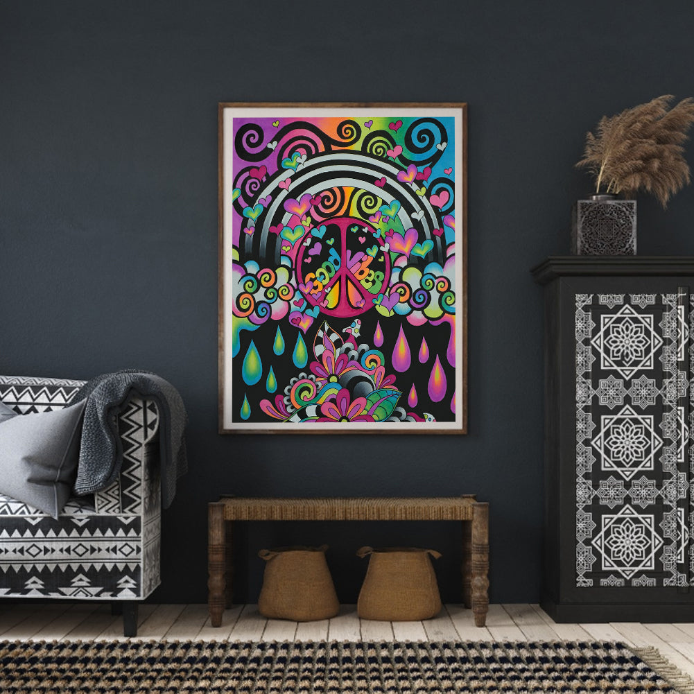 Cloud Raindrops - Full Round Drill Diamond Painting 30*40CM