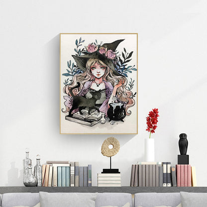 Margarita Morales Witch - Full Round Drill Diamond Painting 30*40CM