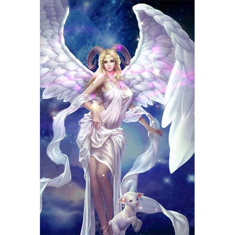 Aries Winged Angel - Full Round Drill Diamond Painting 30*40CM