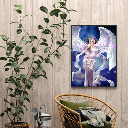 Aries Winged Angel - Full Round Drill Diamond Painting 30*40CM