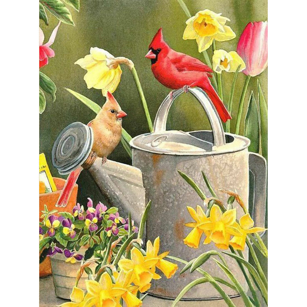 Outdoor Bird - Full Square Drill Diamond Painting 30*40CM