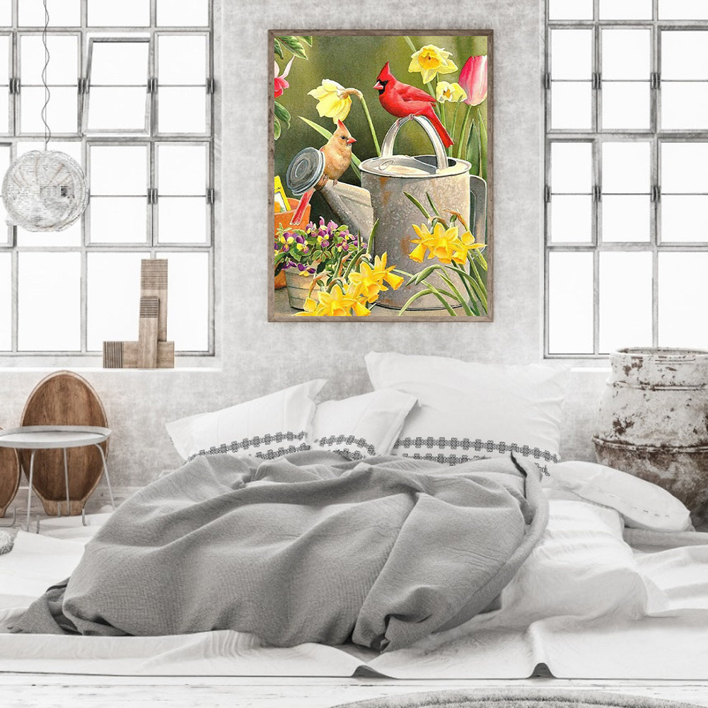 Outdoor Bird - Full Square Drill Diamond Painting 30*40CM