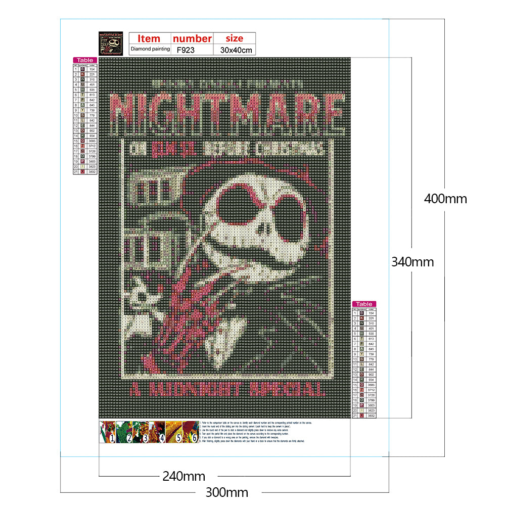Weirdo Town Night Jack - Full Square Drill Diamond Painting 30*40CM