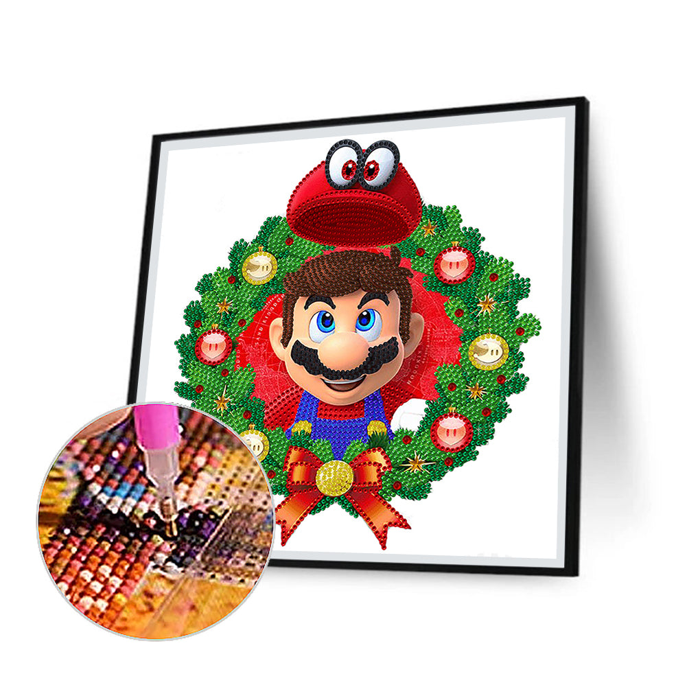 Mario - Special Shaped Drill Diamond Painting 30*30CM
