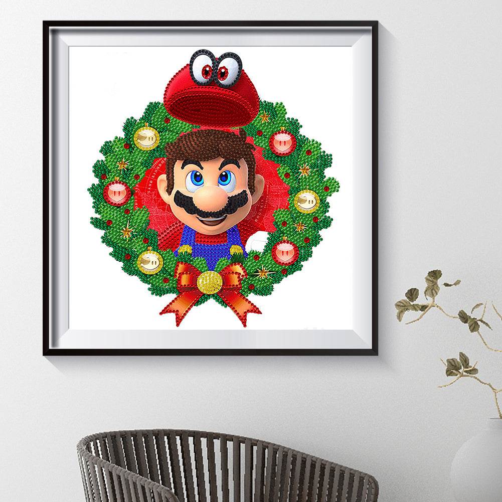 Mario - Special Shaped Drill Diamond Painting 30*30CM
