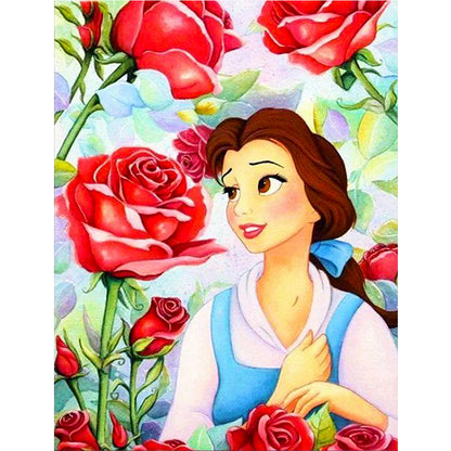Princess Belle - Full Round Drill Diamond Painting 30*40CM