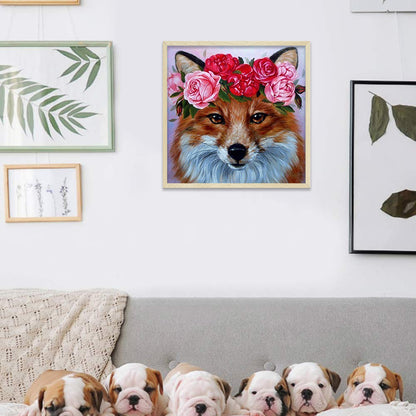 Garland Dog - Full Round Drill Diamond Painting 50*50CM