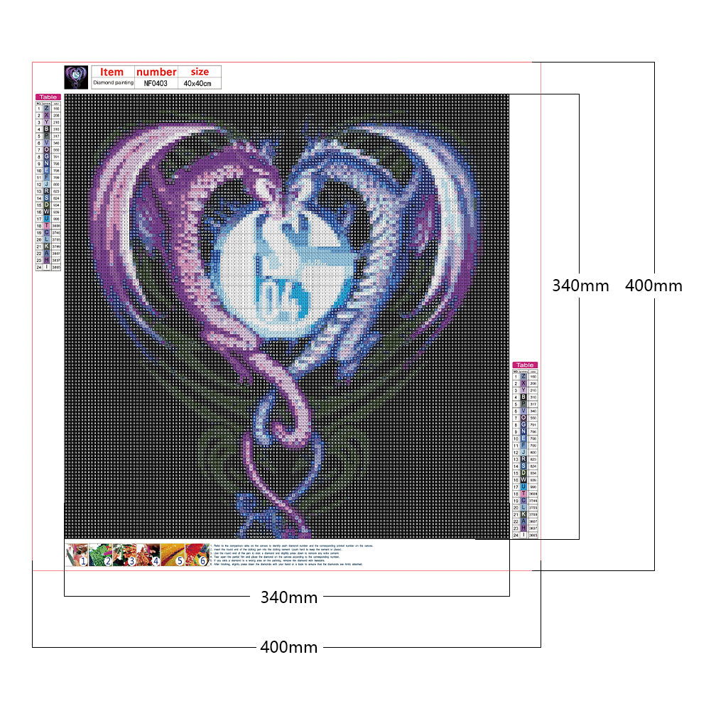 Dipterosaur Guardian Shaker 04 - Full Square Drill Diamond Painting 40*40CM