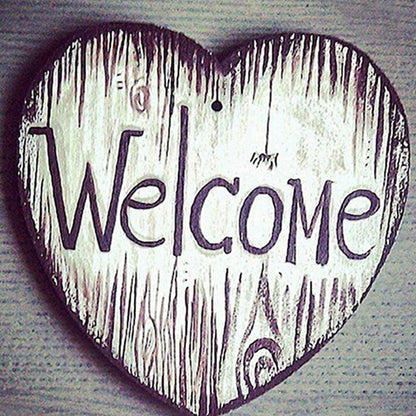 Welcome Calligraphy - Full Square Drill Diamond Painting 30*30CM