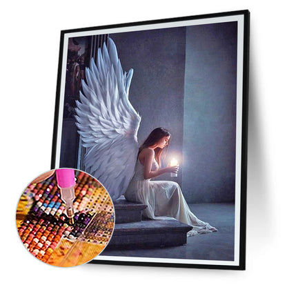 Winged Angel 40*50CM(Canvas) Full Round Drill Diamond Painting