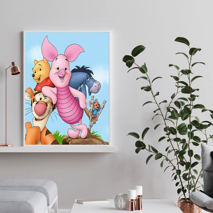Pooh And Piglet - Full Round Drill Diamond Painting 40*50CM