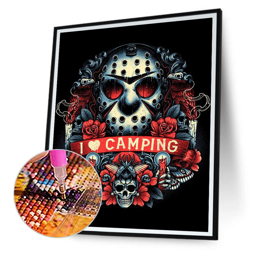 Skull - Full Round Drill Diamond Painting 50*70CM