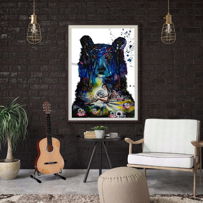 Star Bear - Full Round Drill Diamond Painting 30*40CM