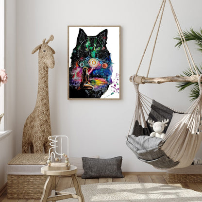 Star Wolf - Full Round Drill Diamond Painting 30*40CM