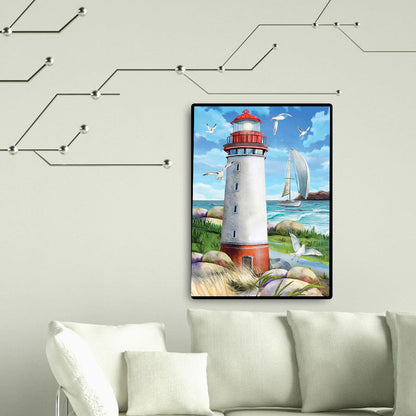 Lighthouse - Full Square Drill Diamond Painting 30*40CM