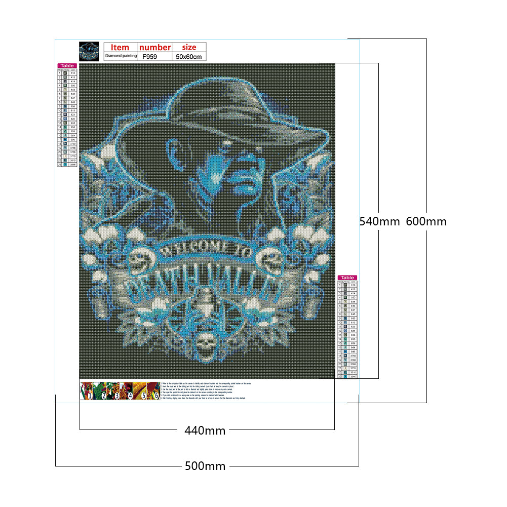 Grim Reaper - Full Square Drill Diamond Painting 50*60CM