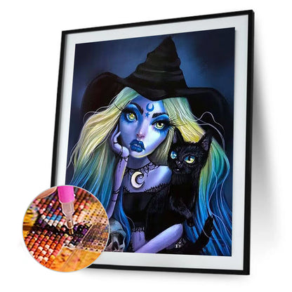 Witch - Full Round Drill Diamond Painting 30*40CM