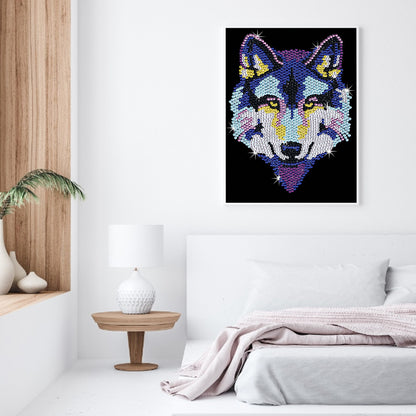 Wolf - Crystal Drill Diamond painting 30*40CM