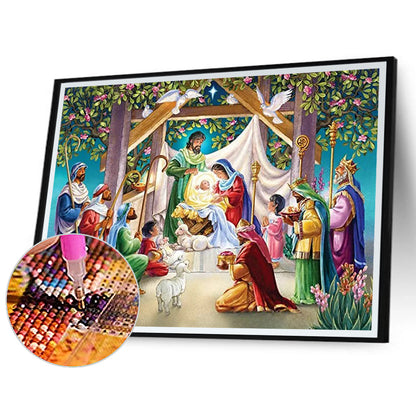 Jesus Godfather - Full Round Drill Diamond Painting 40*30CM