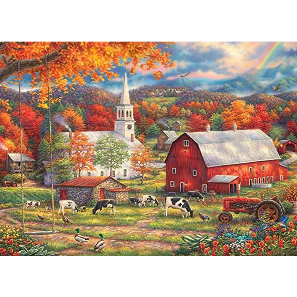 Harvest Farm - Full Round Drill Diamond Painting 40*30CM
